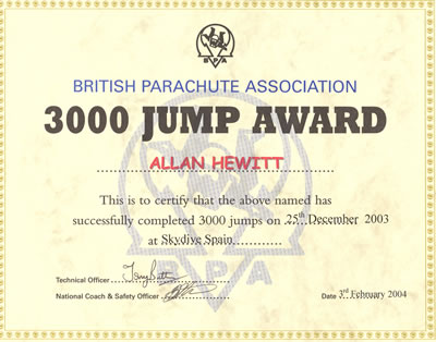3,000 Jumps