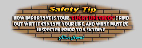 Safety Tip - How important is your flight line check?
